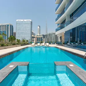Apartament Exclusive Globalstay In Business Bay Free Parking & More!, Dubaj